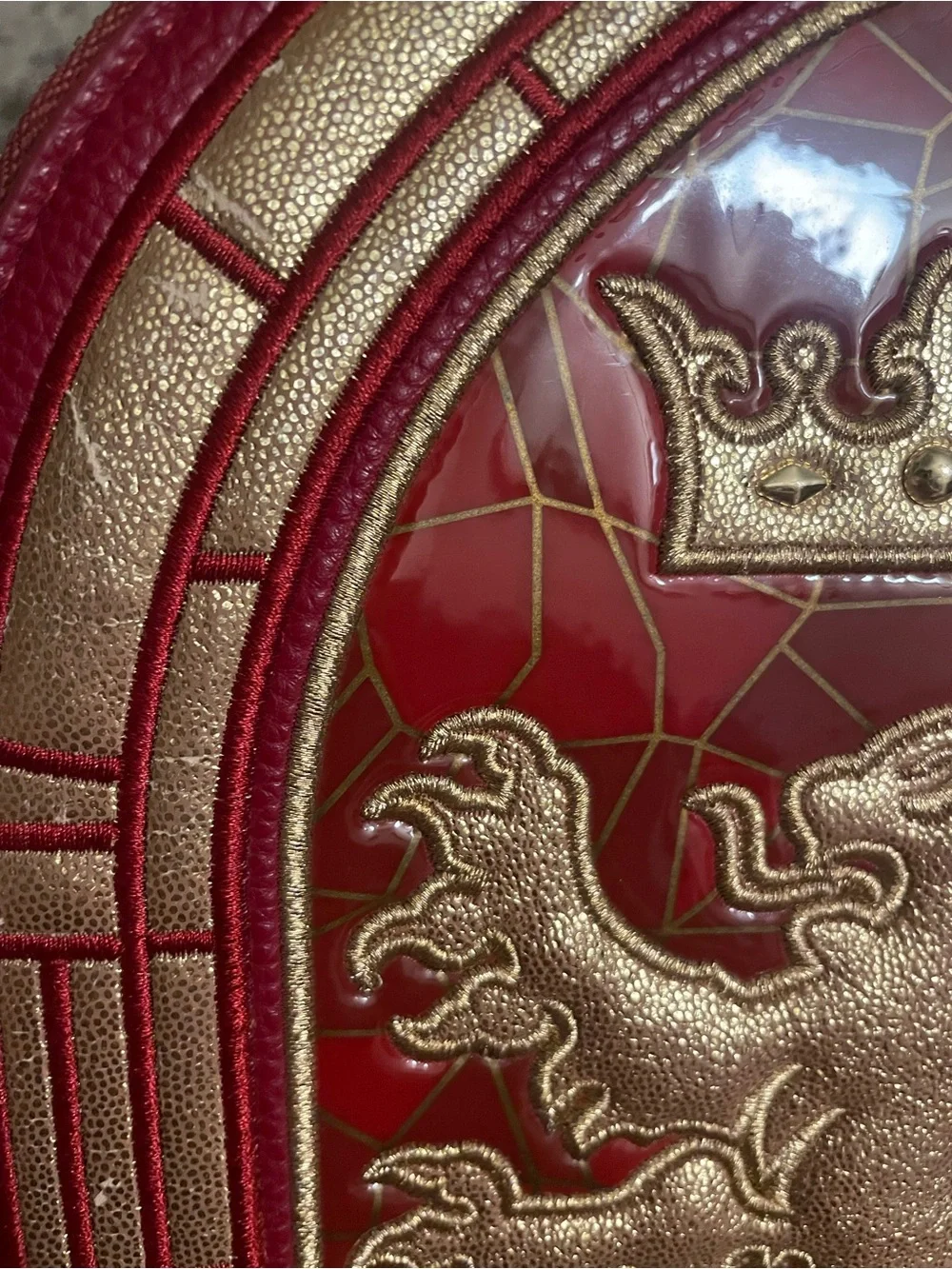 Danielle Nicole: Harry Potter Gryffindor Stained Glass Window Backpack VERY HTF - Picture 9 of 9